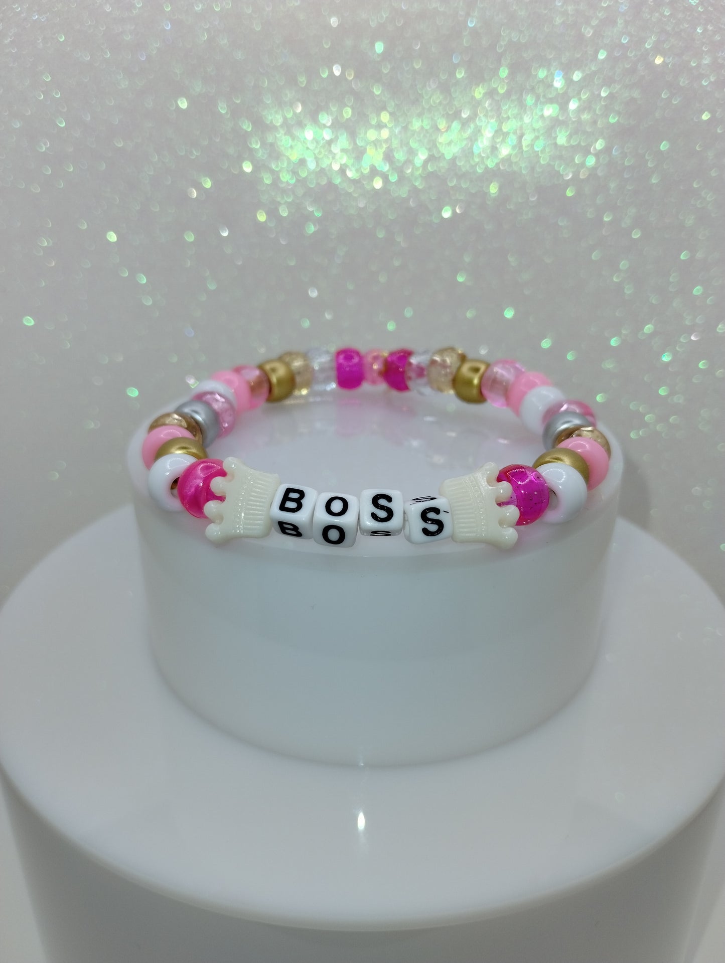 BOSS Bracelet w/White Crown