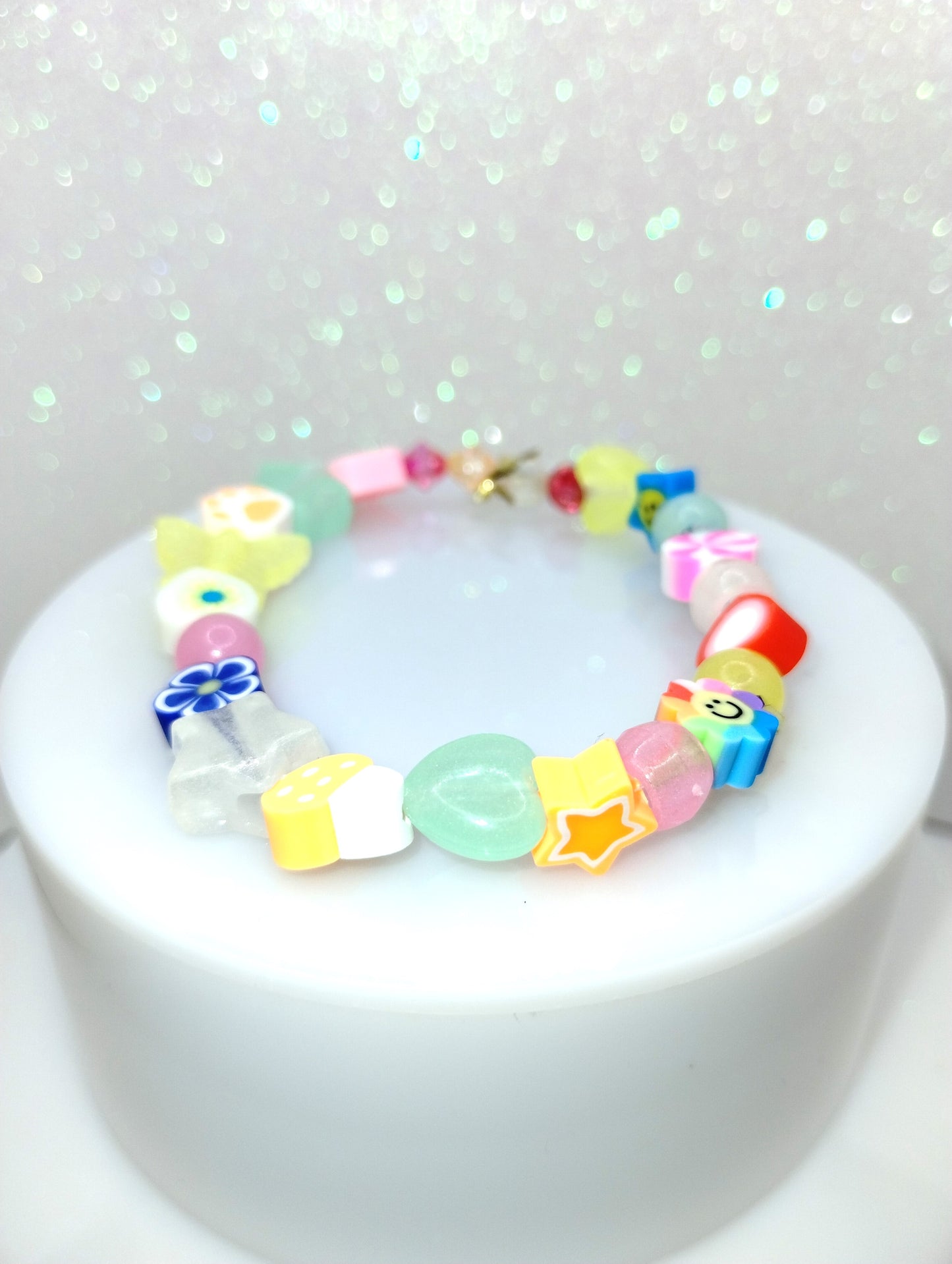 Glow-In-The-Dark & Clay Bracelet
