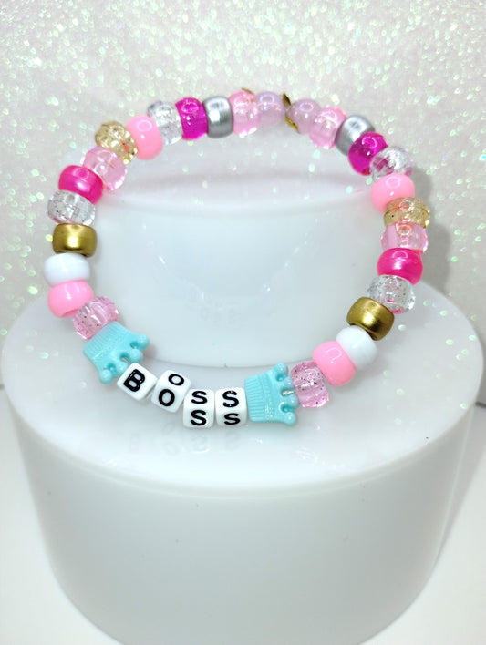 BOSS Bracelet w/Soft Blue Brown