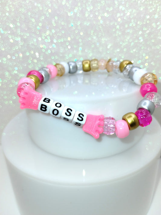 BOSS Bracelet w/Pink Crown