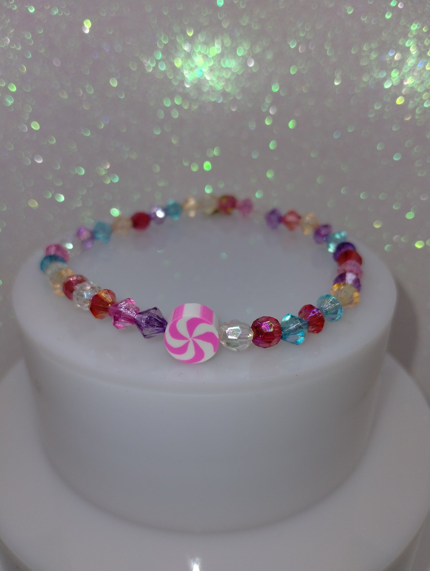 Pink Peppermint Bracelet